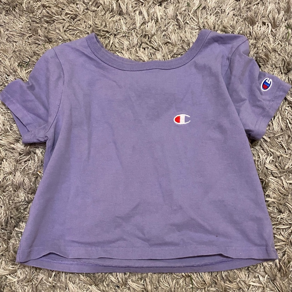 Champion Purple Crop Top